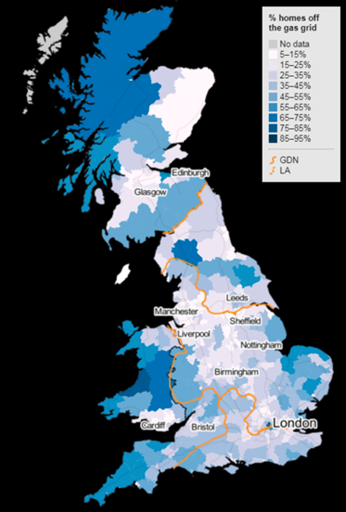 Figure 1: the non-gas map